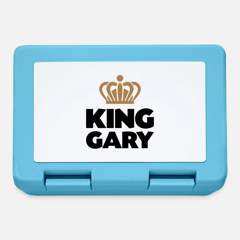 King gary name thing crown - Lunchbox - sapphire blue