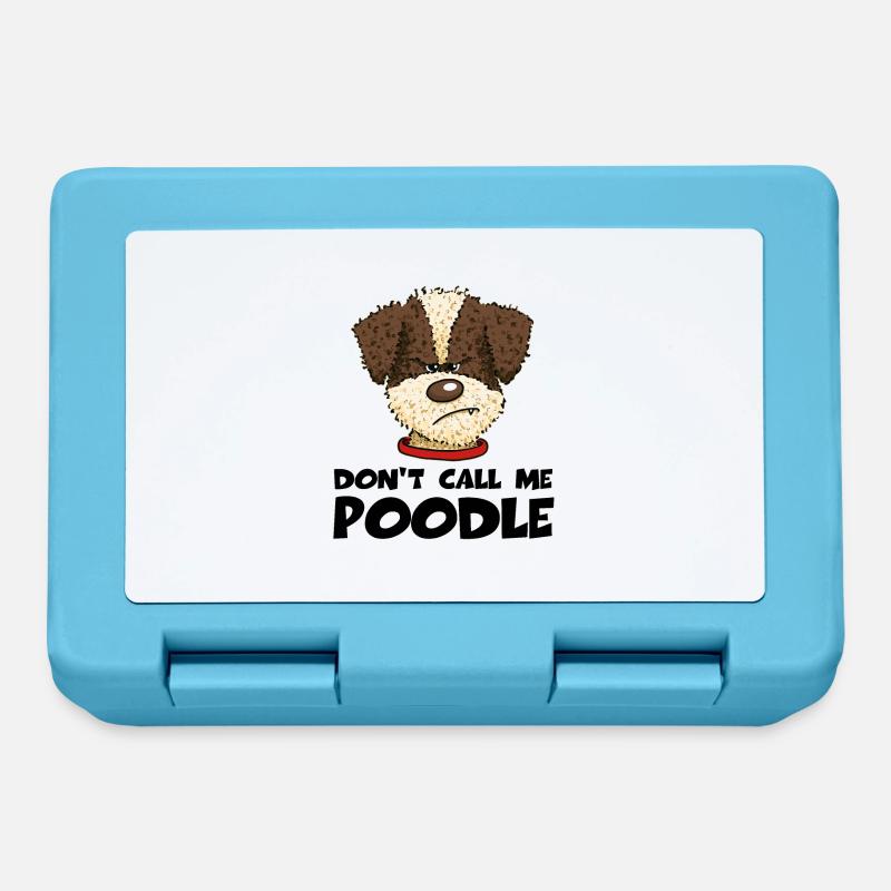 Poodle1 1 - Boîte à goûter - bleu saphir