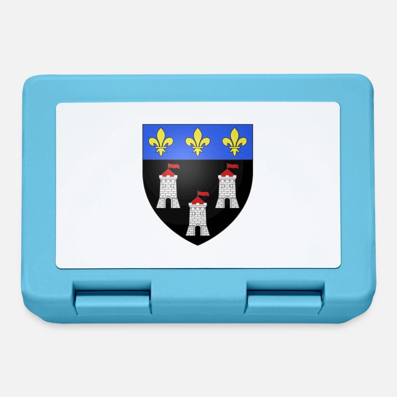 Blason Tours - Boîte à goûter - bleu saphir