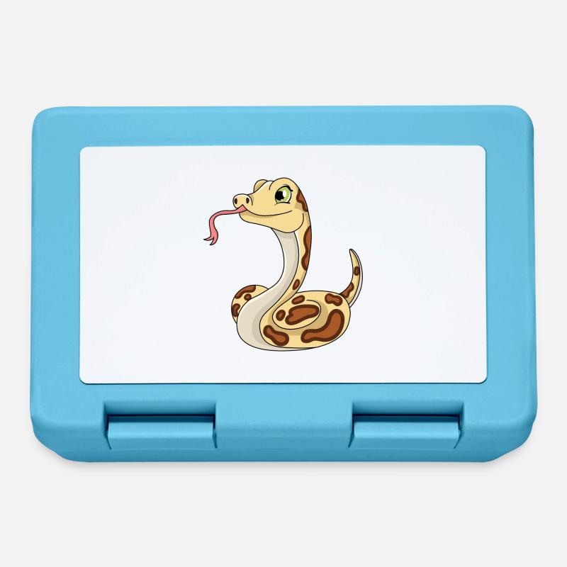 Serpent - Boîte à goûter - bleu saphir