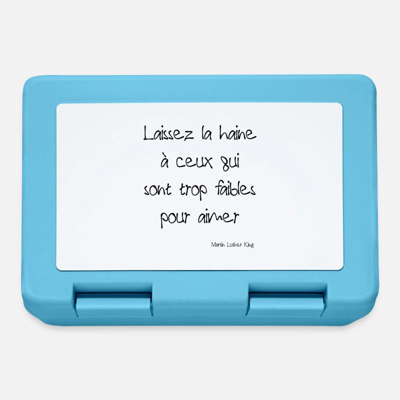 Citation Martin Luther King - Boîte à goûter - bleu saphir