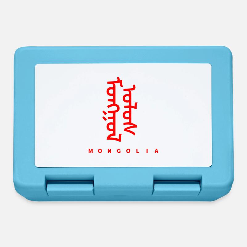 Mongolei Mongolisch Sprache - Brotdose - Saphirblau