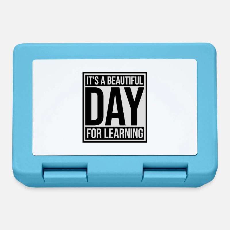 beautiful day for learning - Brotdose - Saphirblau