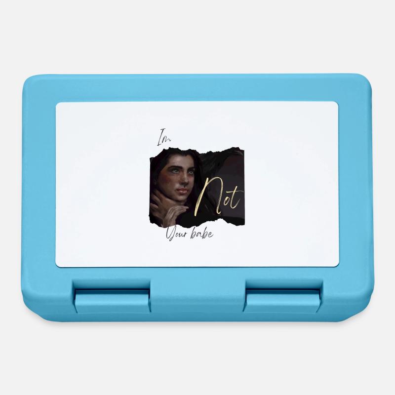 Not your babe - Lunchbox - sapphire blue