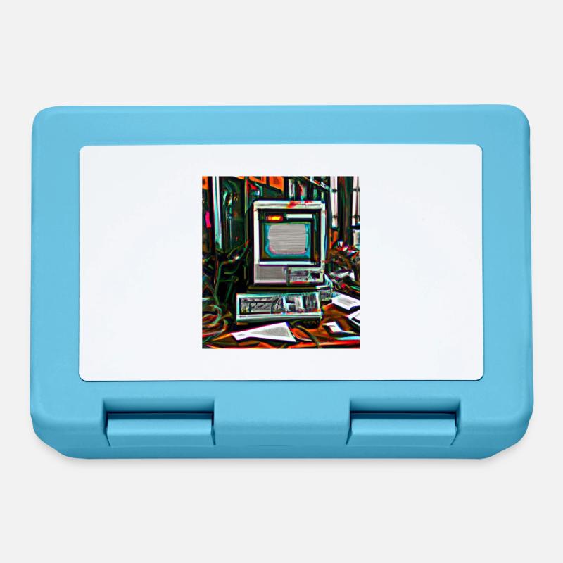 Old Digital Art Computer - Lunchbox - sapphire blue