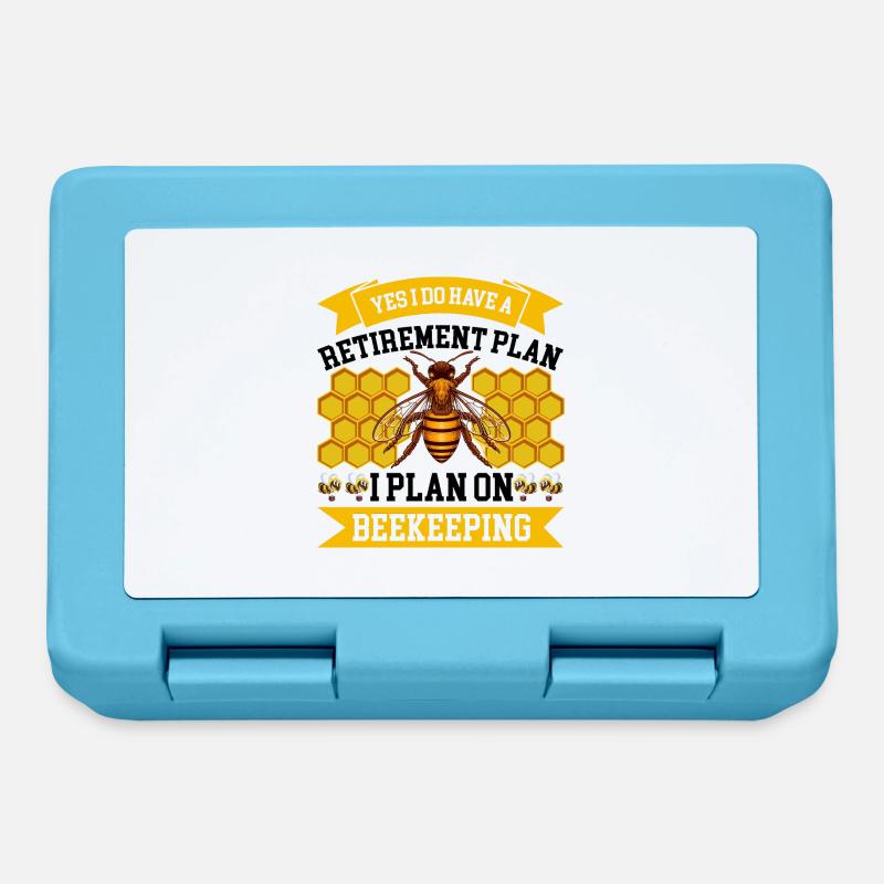 Beekeeping Beekeeping Course Beekeepers' Association Honey Bee Beekeepers - Lunchbox - sapphire blue