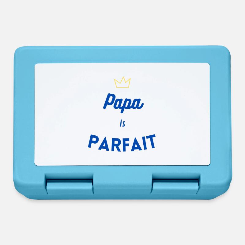 Papa is parfait - Boîte à goûter - bleu saphir