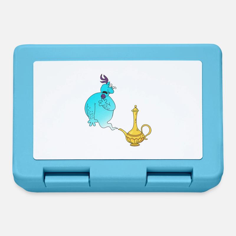 Gini Magic Lamp Genie - Lunchbox - sapphire blue