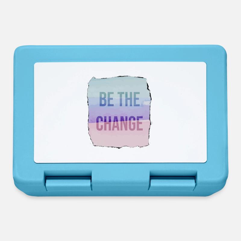 Be The Change - Lunchbox - sapphire blue