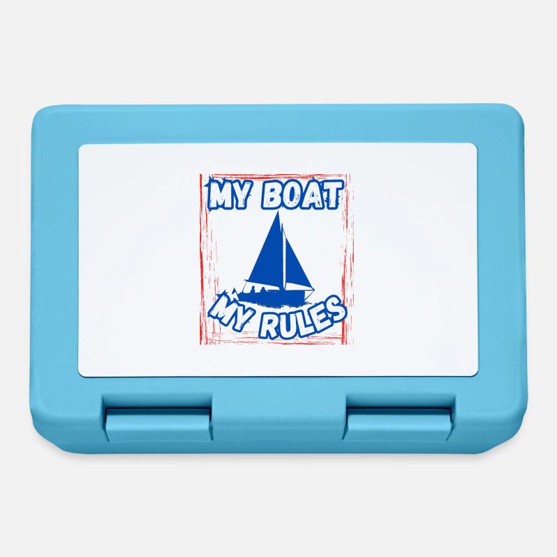 Mon bateau Mes règles - Boîte à goûter - bleu saphir