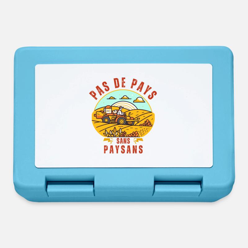 Pas de pays sans paysans - Boîte à goûter - bleu saphir