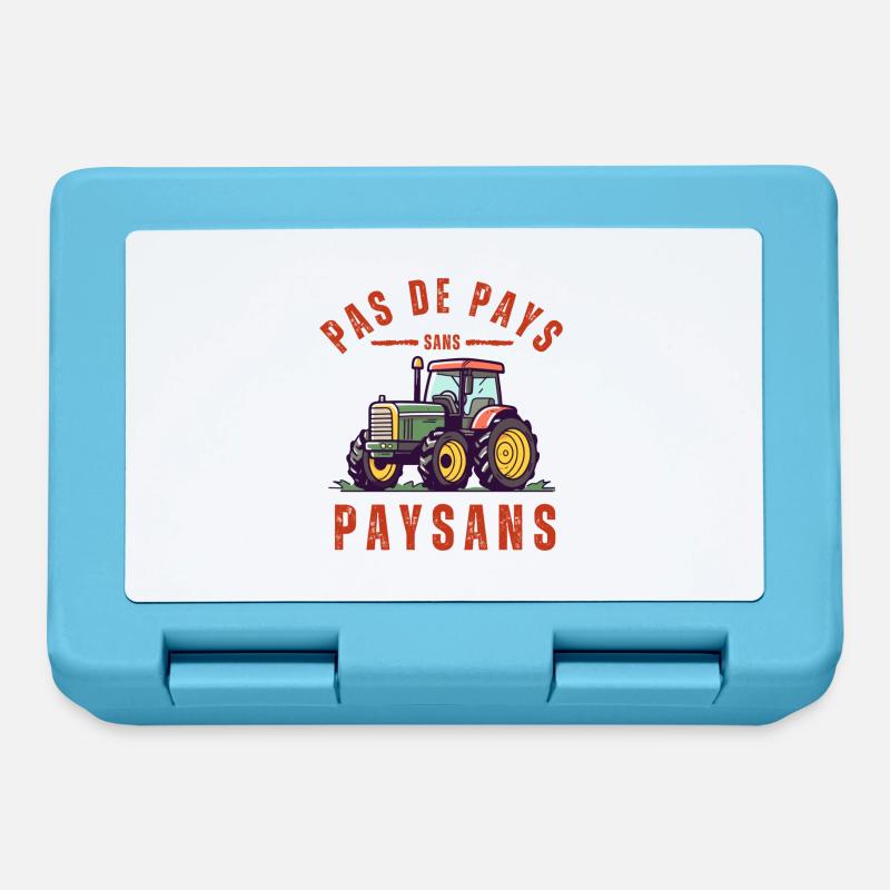 Pas de pays sans paysans - Boîte à goûter - bleu saphir