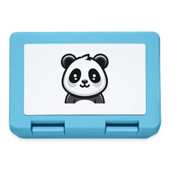 Panda Bear : Thème de dessin animé - Boîte à goûter - bleu saphir - Devant