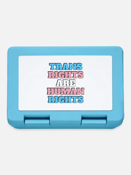 Trans-Rechte sind Menschenrechte - Brotdose - Saphirblau