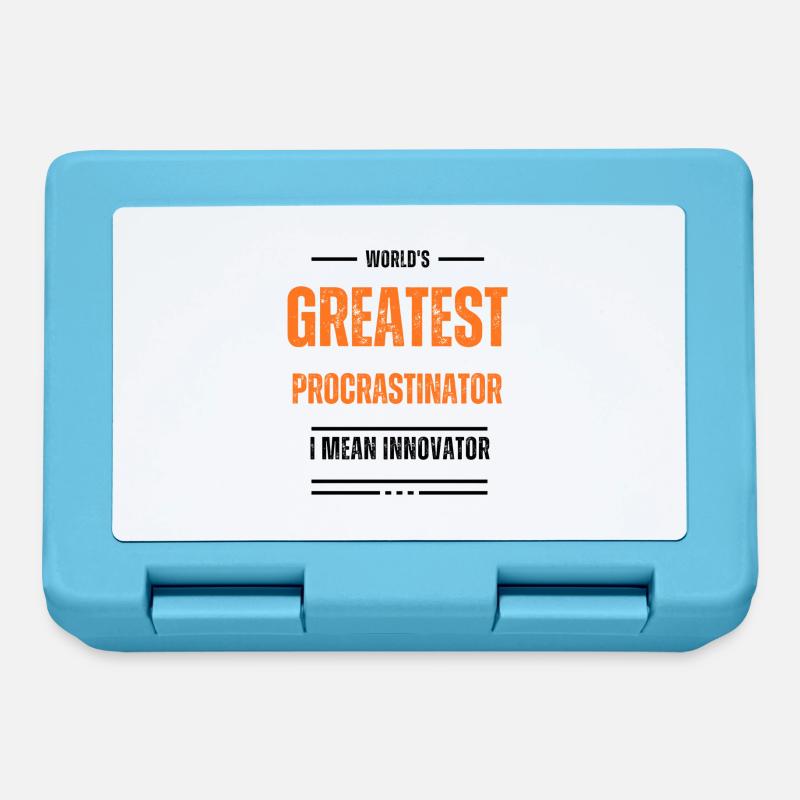 Le génie de la procrastination - Boîte à goûter - bleu saphir