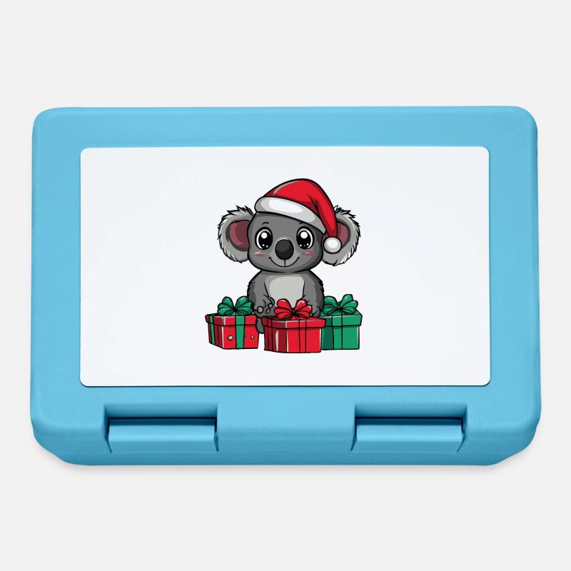 Koala Weihnachten Geschenke - Brotdose - Saphirblau