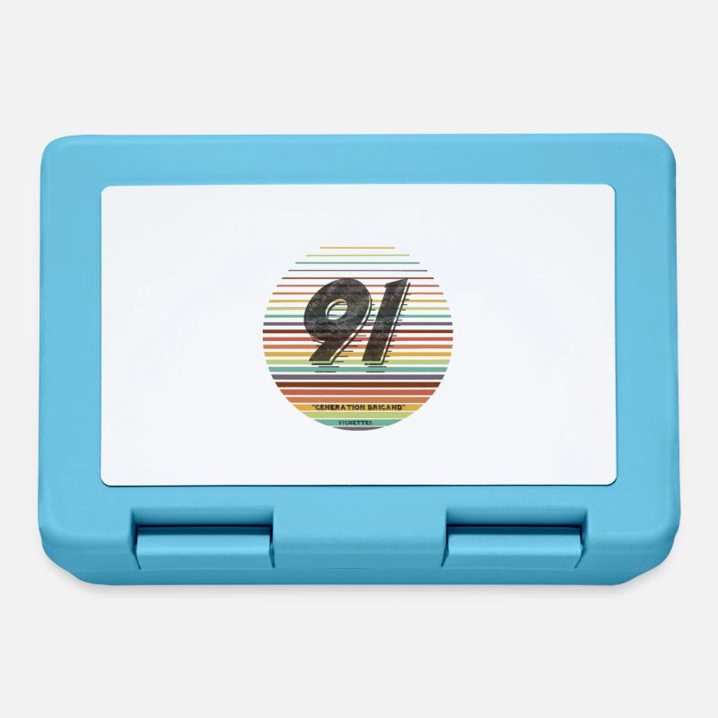 1991 vignette generation - Lunchbox - sapphire blue