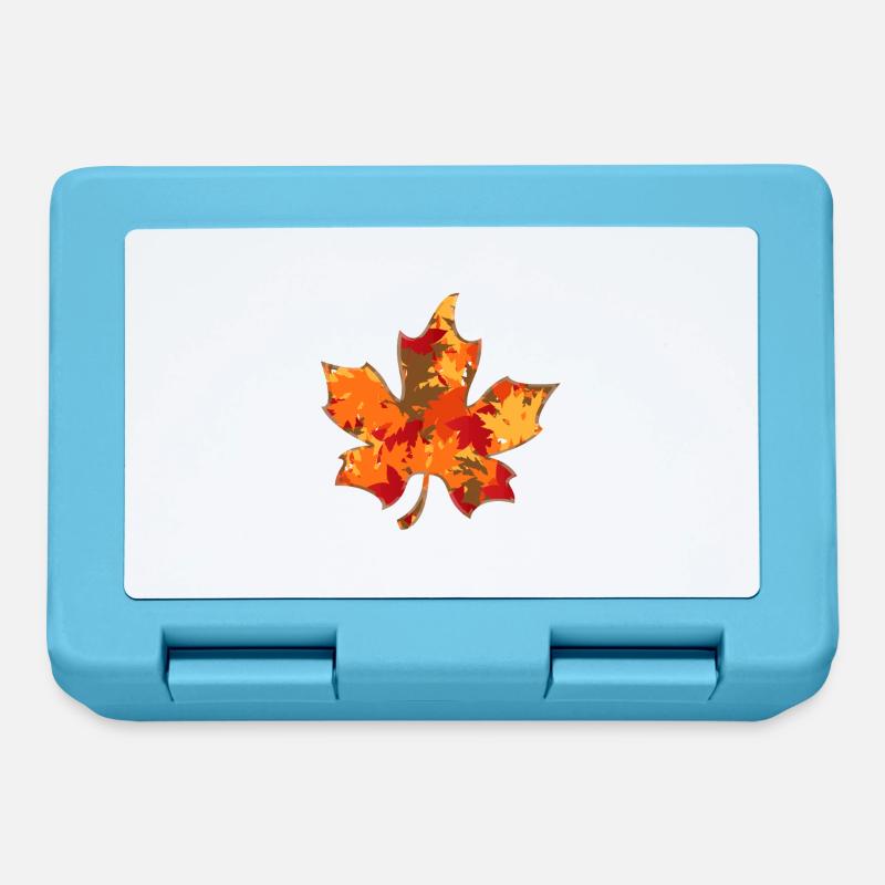 Maple leaf maple leaf - Lunchbox - sapphire blue