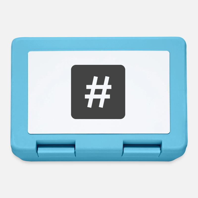 Hashtag - Lunchbox - sapphire blue