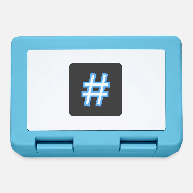 Hashtag - Lunchbox - sapphire blue