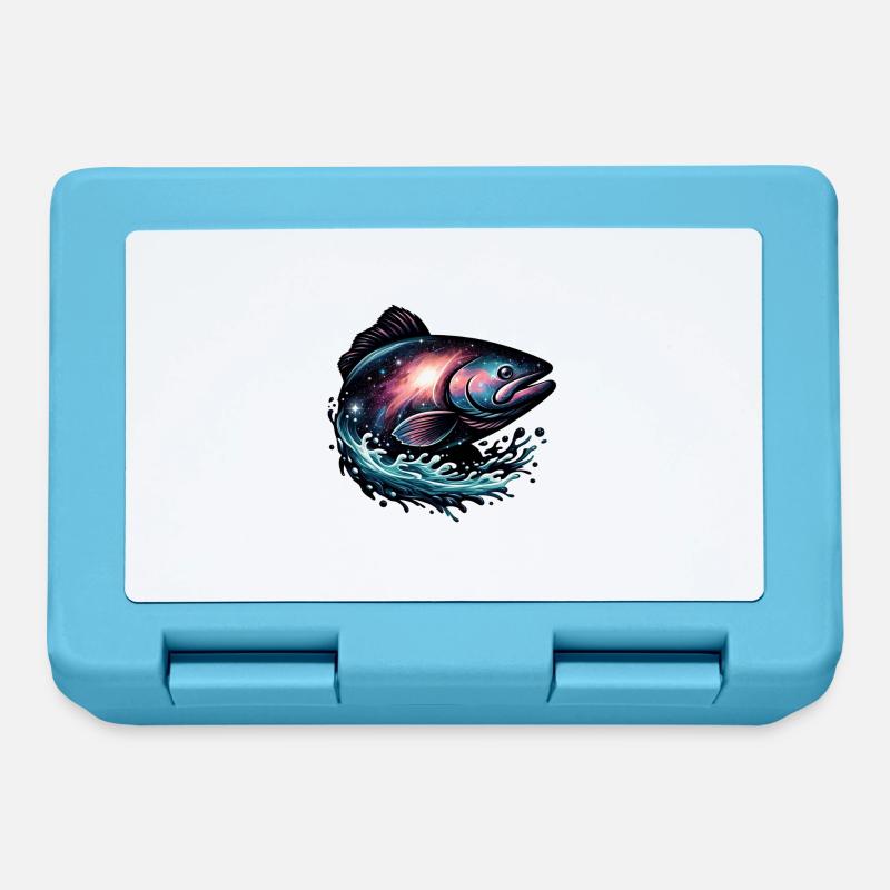 Poisson galactique - Boîte à goûter - bleu saphir