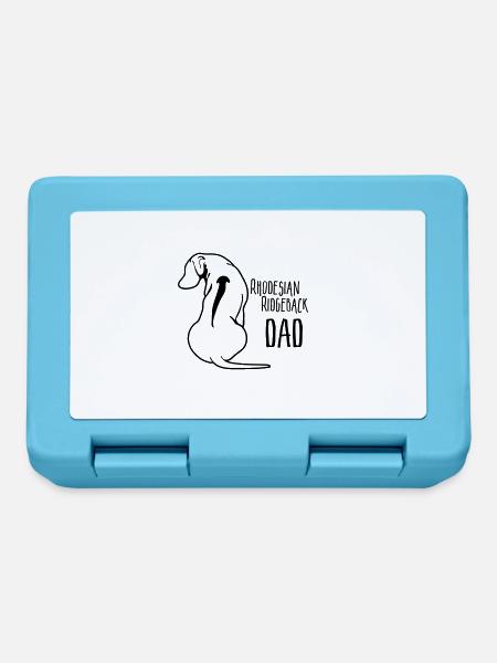RHODESIAN RIDGEBACK DAD Hund Hunde Papa Wilsigns - Brotdose - Saphirblau