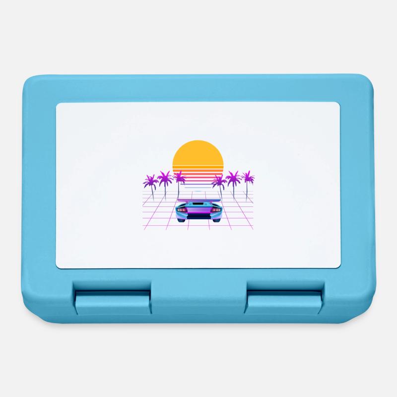 80s Design - Lunchbox - sapphire blue