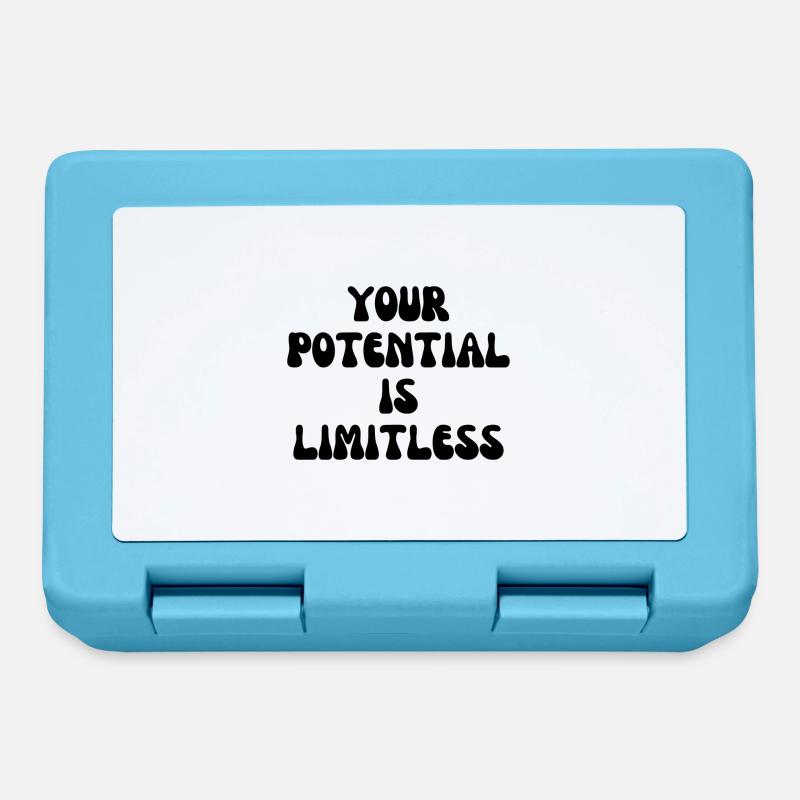 Your potential is limitless - Brotdose - Saphirblau