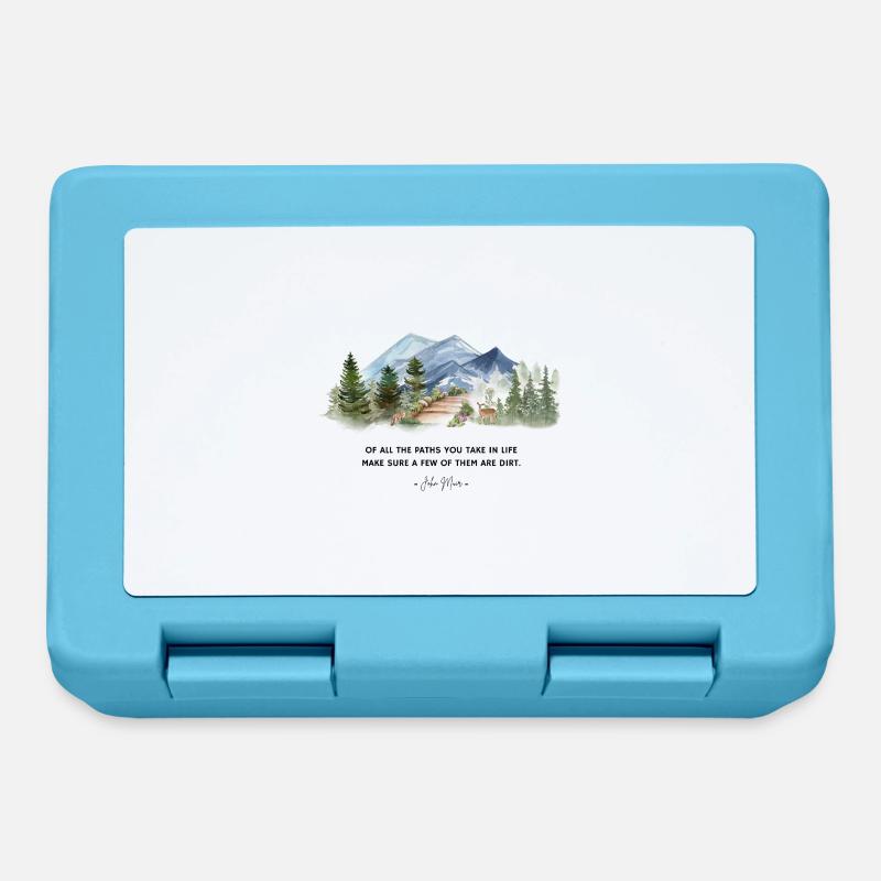 John Muir - Philosophie - Citations - Boîte à goûter - bleu saphir