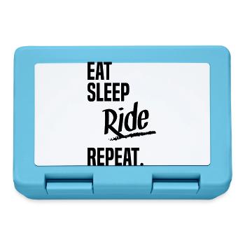 EAT SLEEP RIDE - Brotdose - Saphirblau - Vorne