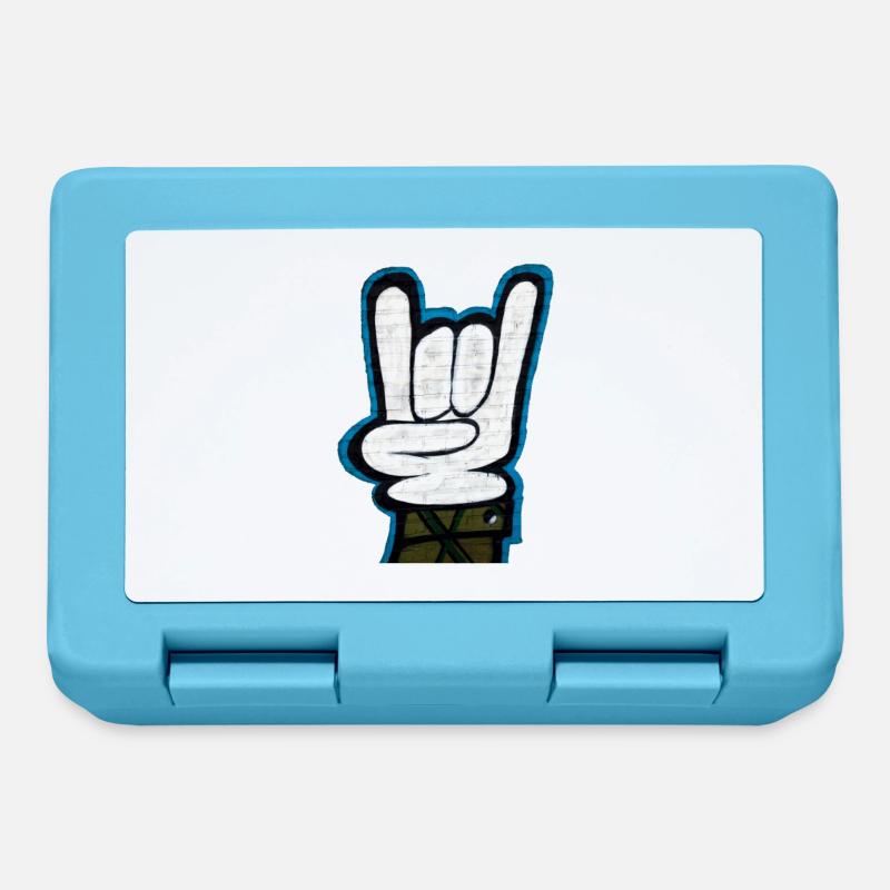 graffiti - Lunchbox - sapphire blue