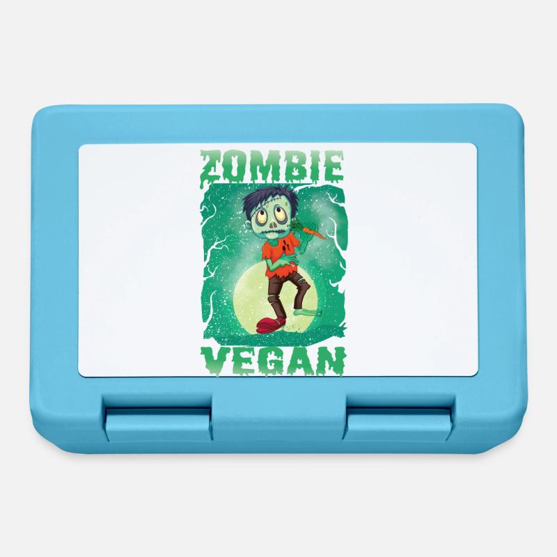 Idée de cadeau de végétarien végétarien - Boîte à goûter - bleu saphir