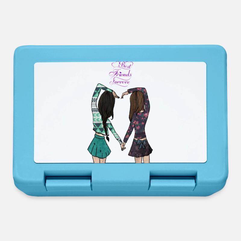 best friends forever - Boîte à goûter - bleu saphir