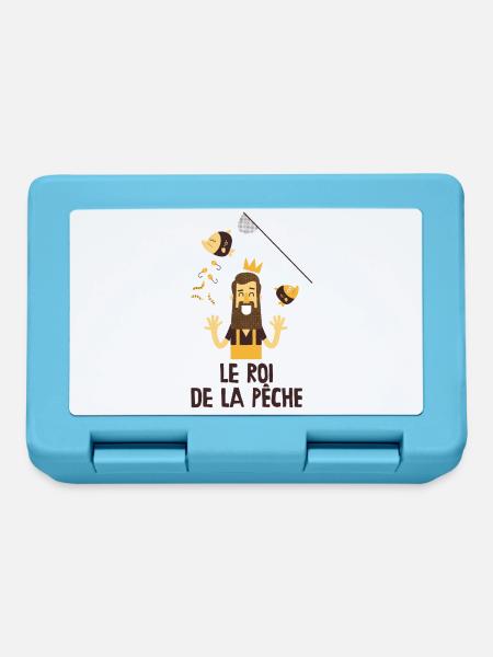 Le roi de la pêche - Boîte à goûter - bleu saphir