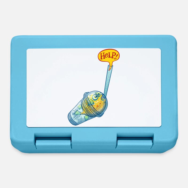 Pufferfish in plastic glass request help - Lunchbox - sapphire blue