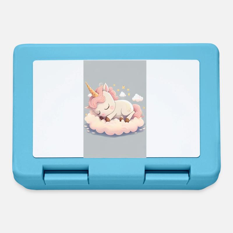 Bébé Licorne - Boîte à goûter - bleu saphir