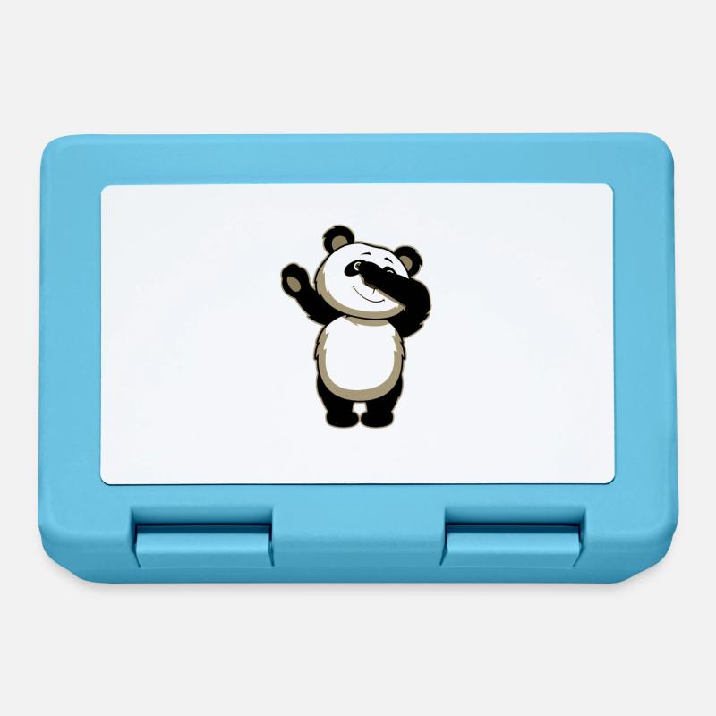Panda Dab Drôle - Boîte à goûter - bleu saphir