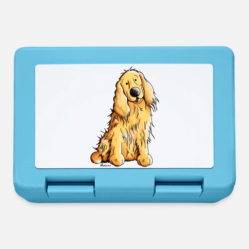 Happy Cocker Spaniel - Brotdose - Saphirblau