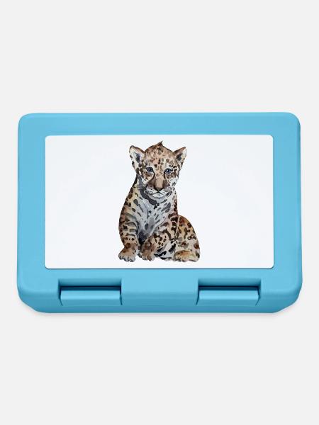 Jaguar Baby - Brotdose - Saphirblau