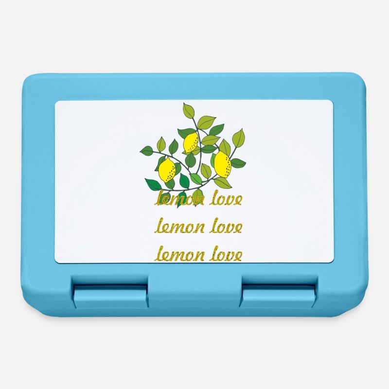 lemon love - Brotdose - Saphirblau