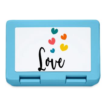 COEUR. COUPLE. JUST MARRIED. EVJF. SAINT VALENTIN. - Boîte à goûter - bleu saphir - Devant