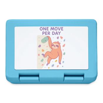 Faultier Bouldern: One Move Per Day Design - Brotdose - Saphirblau - Vorne