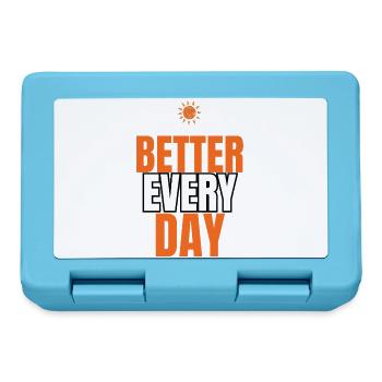 Besseres tägliches Motivationszitat - Brotdose - Saphirblau - Vorne