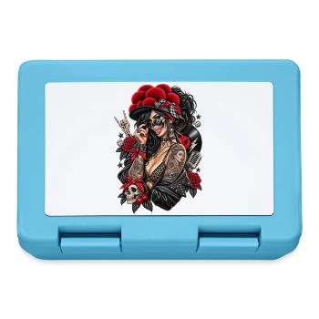ROCKABILLY REBEL - Brotdose - Saphirblau - Vorne