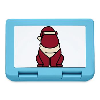 Capybara Weihnachten Icon - Brotdose - Saphirblau - Vorne