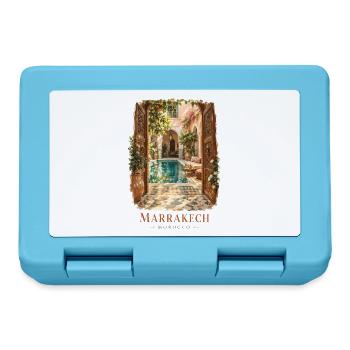 Marrakesch Marokko Vintage-Charme - Brotdose - Saphirblau - Vorne