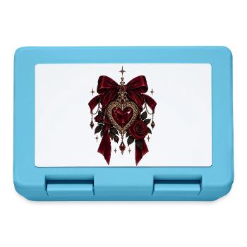 Gothic Heart Dark Romance - Brotdose - Saphirblau - Vorne