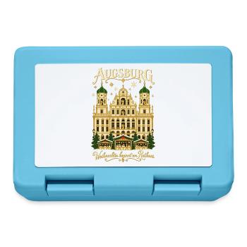 Augsburg Weihnachten am Rathaus - Brotdose - Saphirblau - Vorne