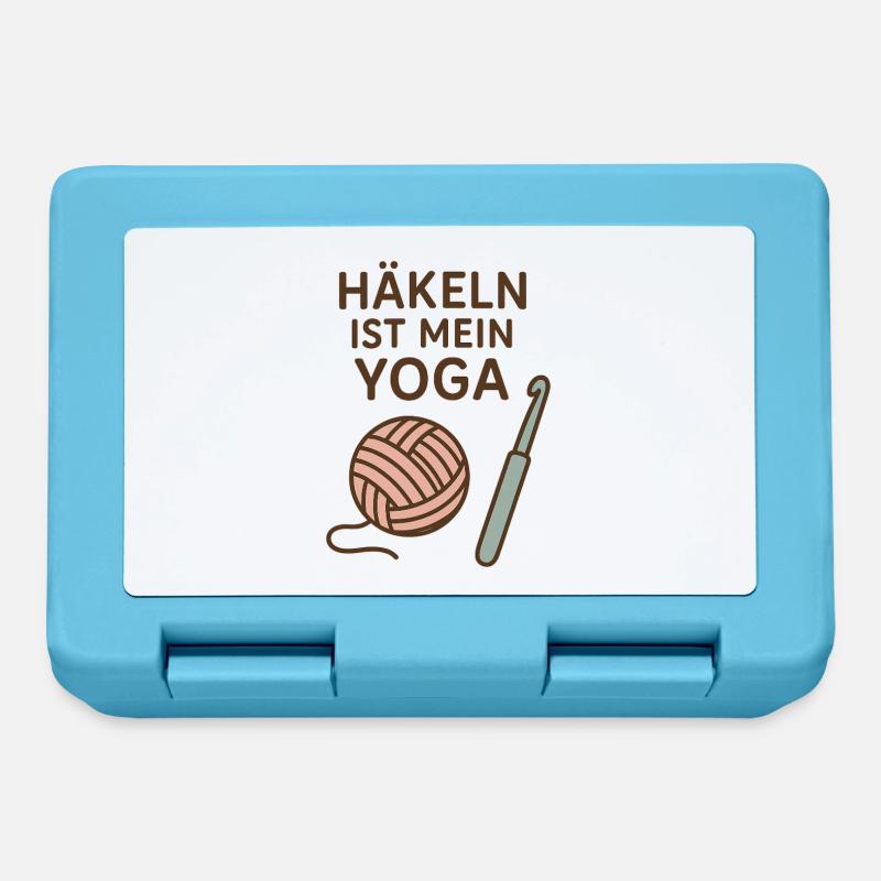 Crochet flow au lieu de yoga flow - Boîte à goûter - bleu saphir