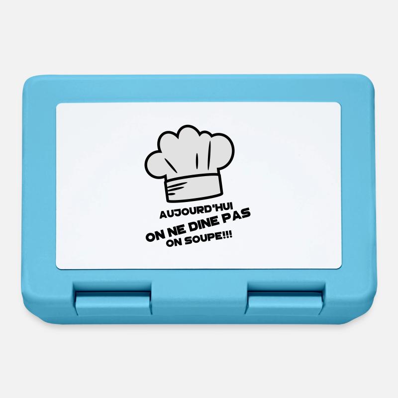 on soupe!!! - Boîte à goûter - bleu saphir
